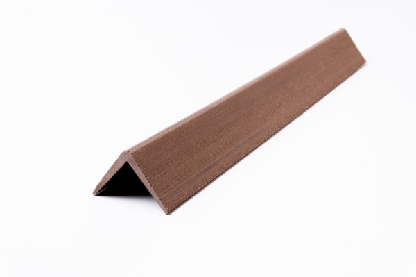 Угол торцевой Экодекинг Практик 50х50х3000 Шоколад